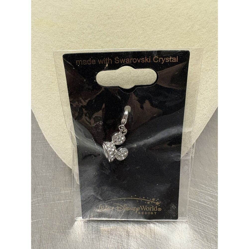 Rare Disney Resort Mickey Mouse Ears Swarovski Charm